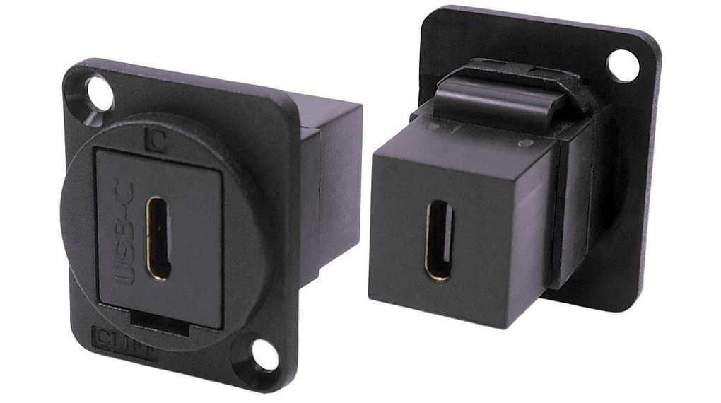 Genomföringsadapter, USB 2.0 C-uttag - USB 2.0 C-uttag